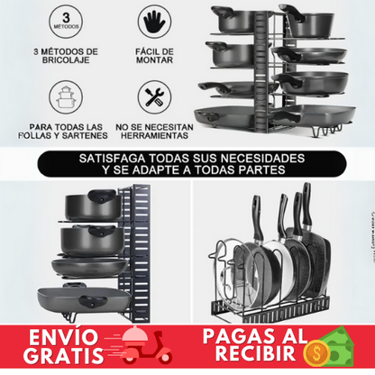 ORGANIZADOR AJUSTABLE DE OLLAS Y SARTENES