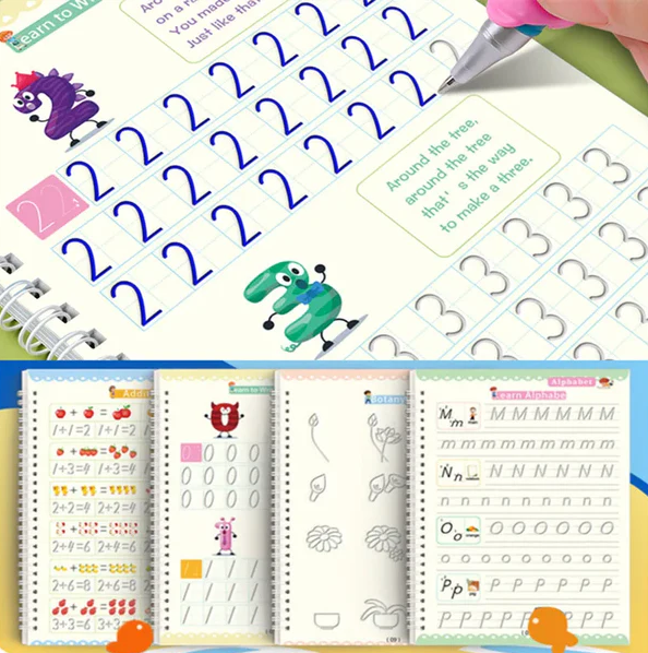 Kit 4 cuadernos Mágicos MONTESSORI