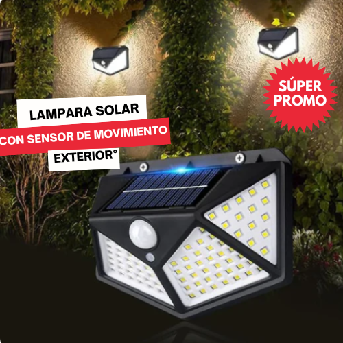 LAMPARA SOLAR EXTERIOR CON SENSOR DE MOVIMIENTO